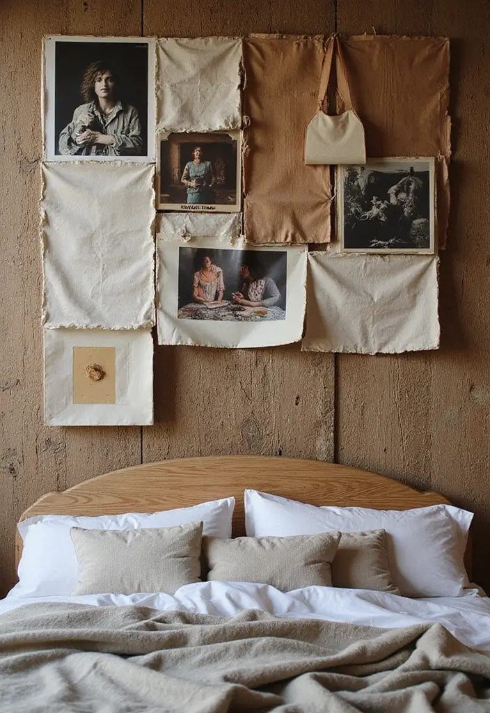 25 Album Cover Wall Decor Bedroom Ideas That Show Off Your Music Style - 14. Layered Textures