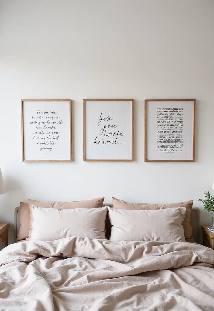 25 Anniversary Bedroom Decoration Ideas That Feel Romantic & Thoughtful - 21. Heartfelt Decorative Quotes