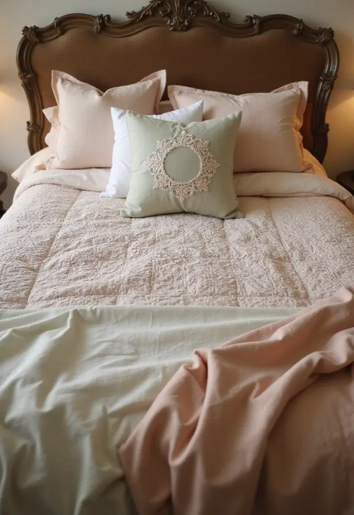 25 Anniversary Bedroom Decoration Ideas That Feel Romantic & Thoughtful - 4. Romantic Bedding
