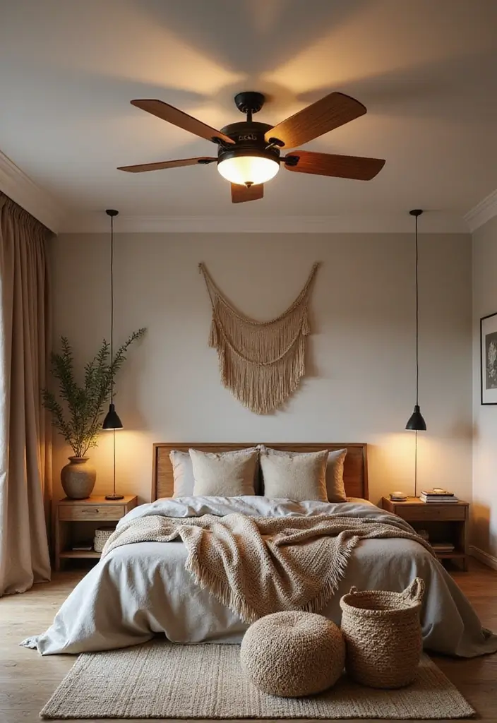 25 Bedroom Ceiling Fan Ideas That Keep You Cool in Style - 23. LED Integrated Fan