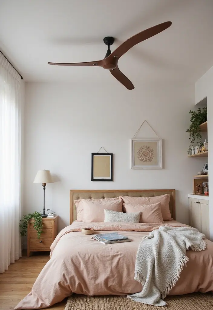 25 Bedroom Ceiling Fan Ideas That Keep You Cool in Style - 9. Futuristic Ceiling Fan