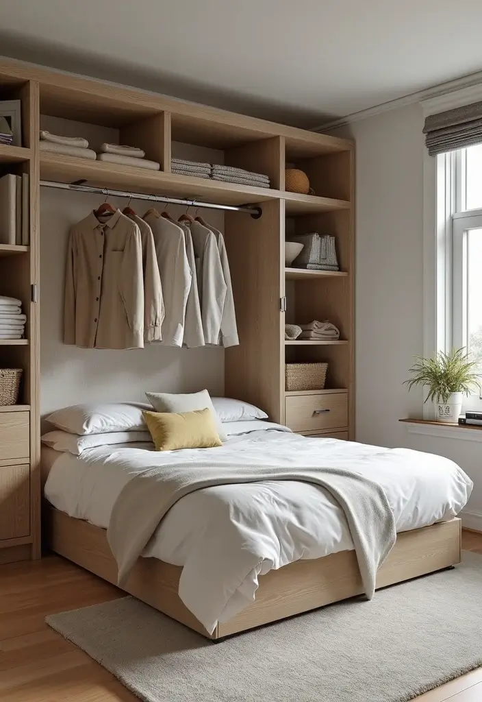 25 Bedroom Ideas Twin Bed That Look Cute & Functional - 22. Custom Closet Solutions