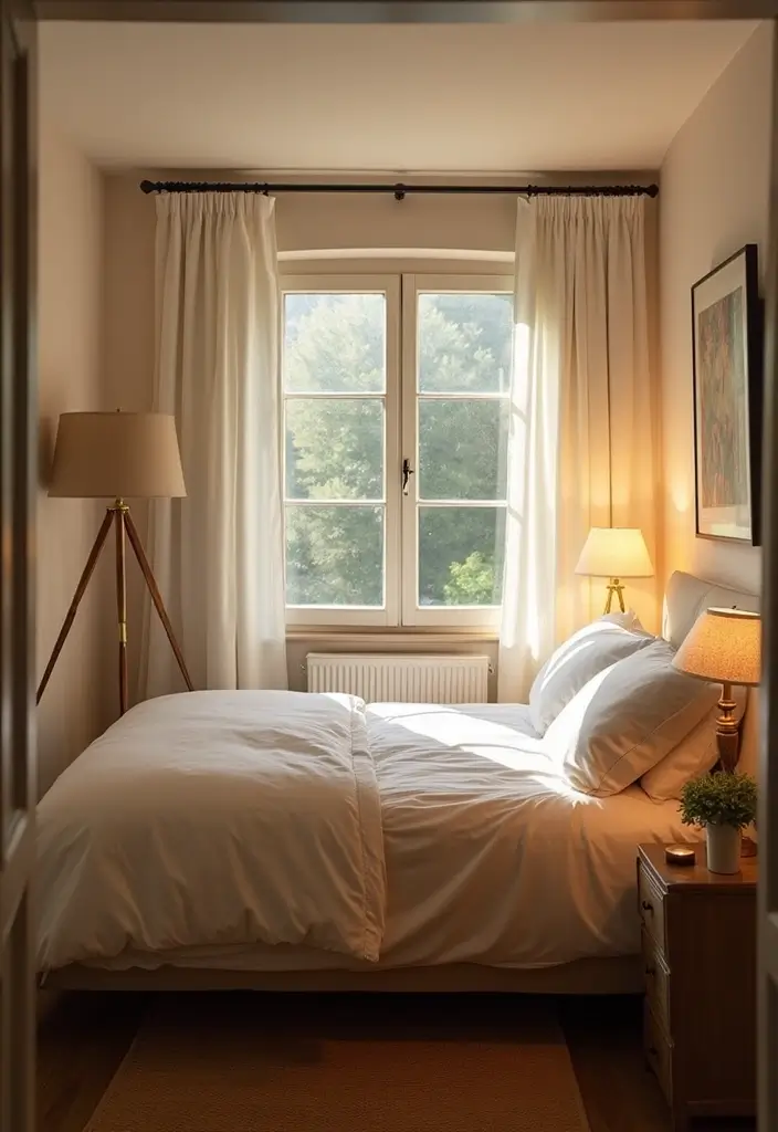 25 Bedroom Ideas Twin Bed That Look Cute & Functional - 7. Bright Lighting Solutions