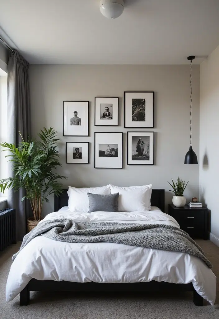 25 Bedroom Ideas with Black Furniture That Look Modern and Luxurious - 18. Personalized Touches