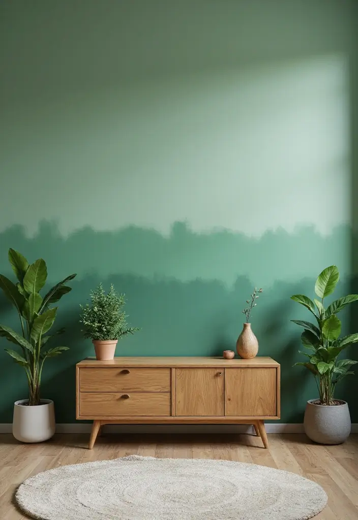 25 Bedroom Wall Painting Ideas Creativity Design That Inspire You - 1. Nature-Inspired Green Walls