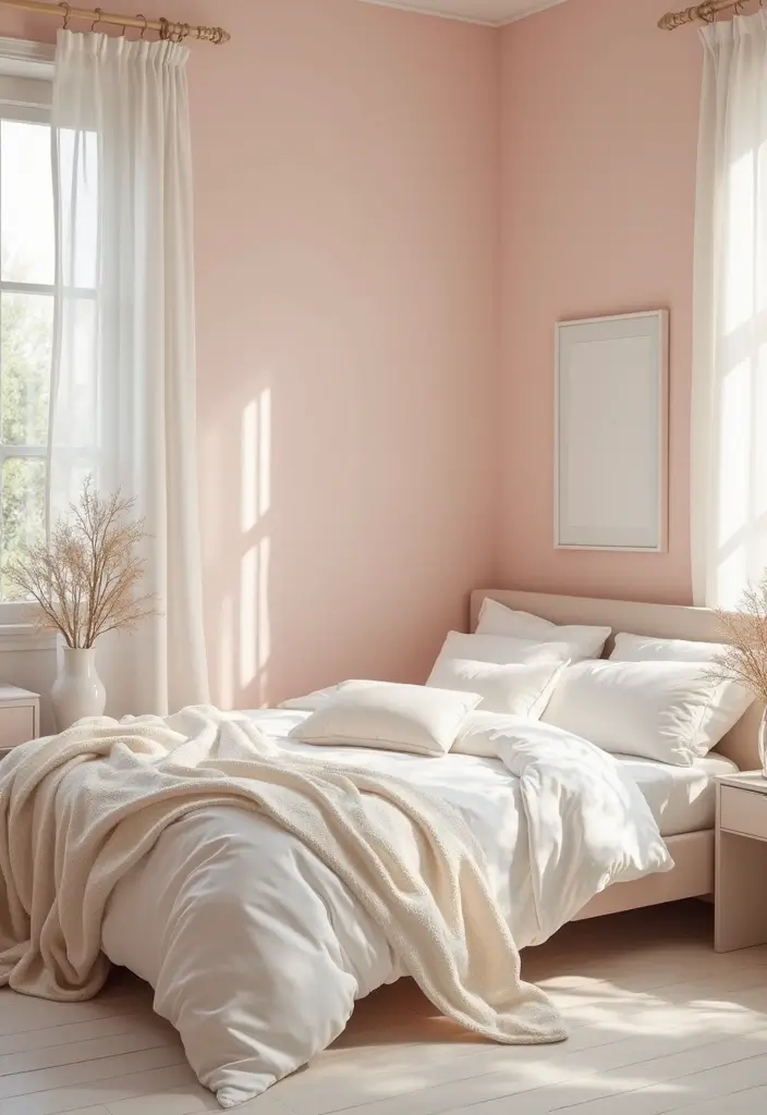 25 Bedroom Wall Painting Ideas Creativity Design That Inspire You - 15. Understated Elegance with Pastels