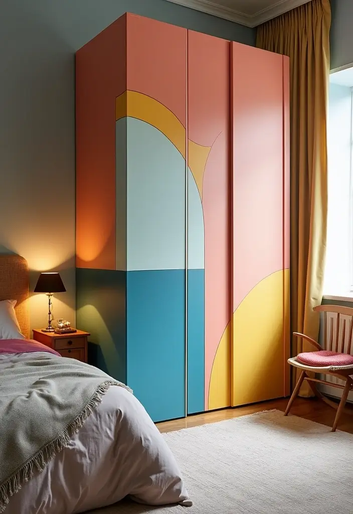 25 Bedroom Wall Painting Ideas Creativity Design That Inspire You - 22. Unique Room Dividers with Paint