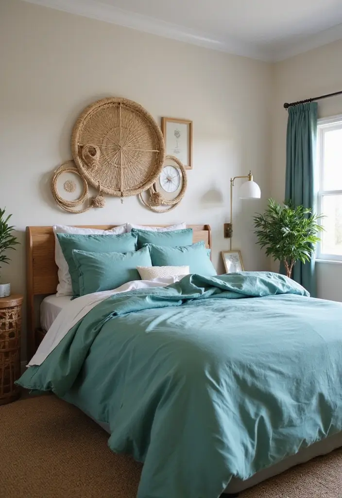 25 Blue Color Bedroom Ideas That Refresh Your Mood Instantly - 4. Tranquil Teal Touches