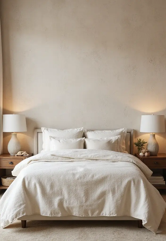 25 Blue Wallpaper Bedroom Ideas That Transform Blank Walls - 16. Beach Sand Textures