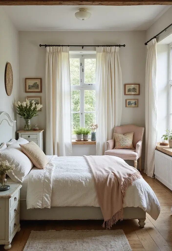 25 Cape Cod Bedroom Ideas That Bring Coastal Charm Indoors - 22. Vintage Beach Cottage Vibes