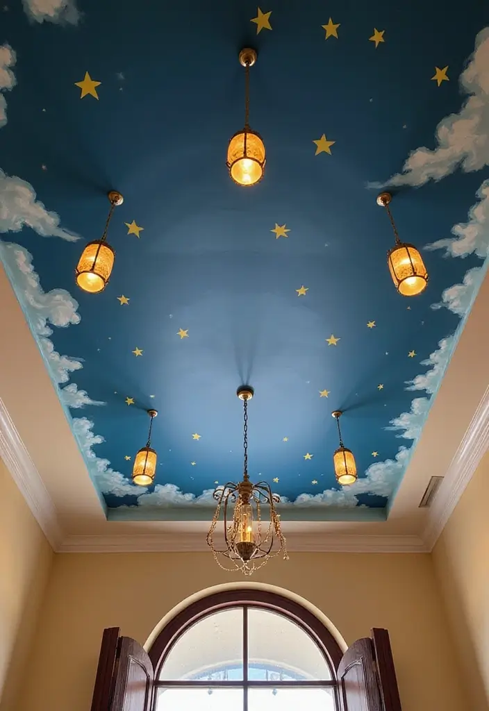 25 Disney Princess Bedroom Ideas That Feel Magical and Sweet - 11. Themed Ceiling Decor