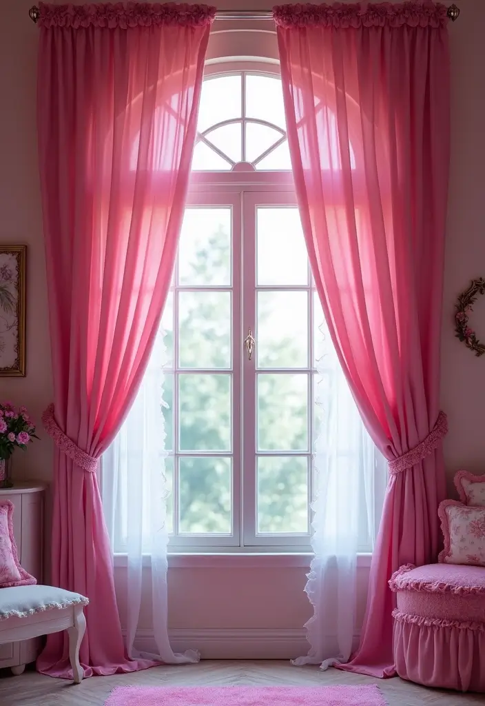 25 Disney Princess Bedroom Ideas That Feel Magical and Sweet - 16. Enchanted Window Treatments