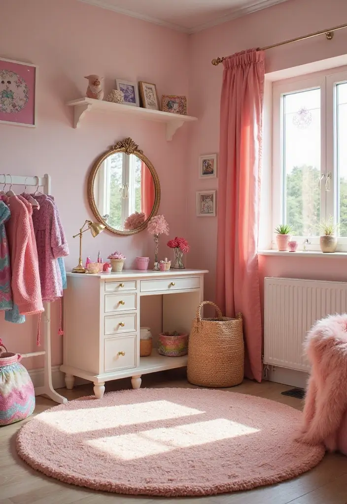 25 Disney Princess Bedroom Ideas That Feel Magical and Sweet - 22. Magical Dress-Up Area