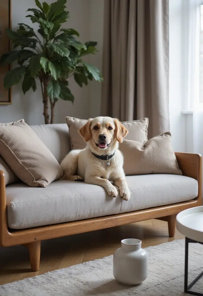 25 Dog Bed Ideas for Bedroom That Look Cute and Functional - 5. Modern Pet Sofa