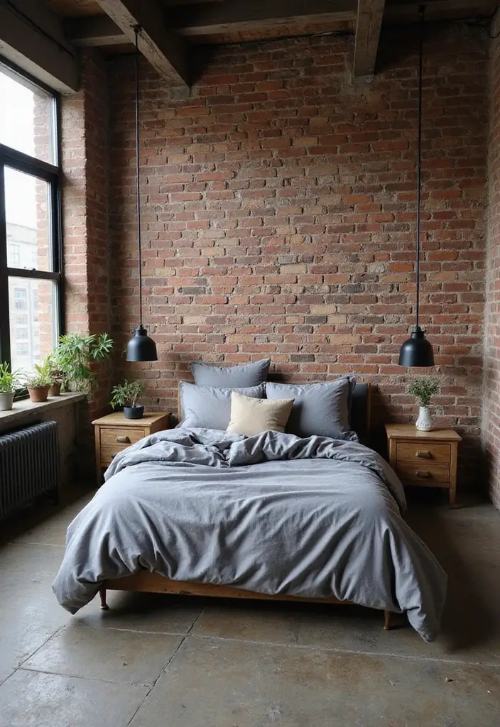 25 Gray Comforter Bedroom Ideas That Feel Calm & Neutral - 8. Industrial Gray Charm