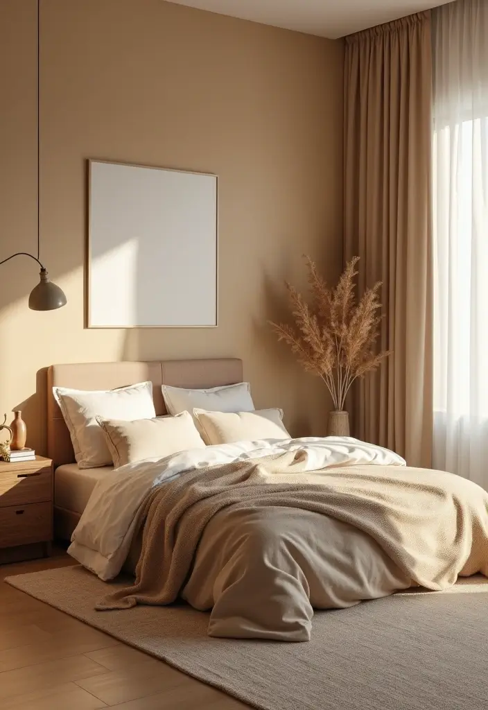 25 Paint Ideas for Bedroom That Completely Transform Your Space - 10. Warm Beige