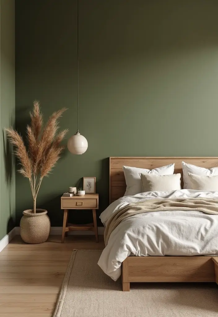 25 Paint Ideas for Bedroom That Completely Transform Your Space - 7. Earthy Olive Green