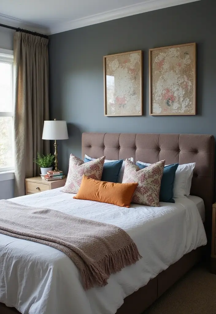 25 Paint Ideas for Bedroom That Completely Transform Your Space - 8. Cool Gray with Texture