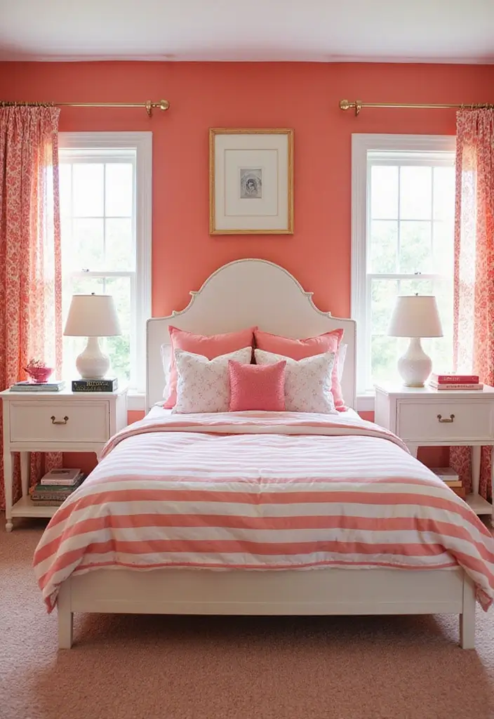 25 Paint Ideas for Bedroom That Completely Transform Your Space - 9. Vibrant Coral