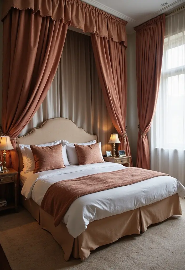 25 Pink Bedroom Ideas for Adults That Feel Romantic and Refined - 11. Luxe Fabrics and Textiles