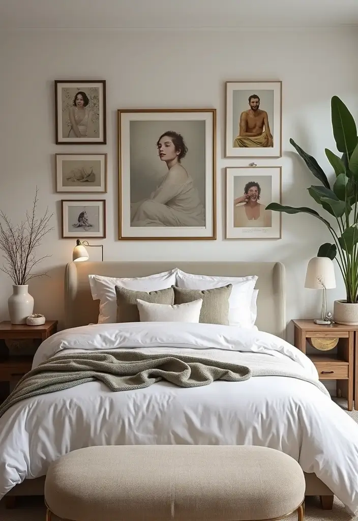 25 Pink Bedroom Ideas for Adults That Feel Romantic and Refined - 24. Artful Displays