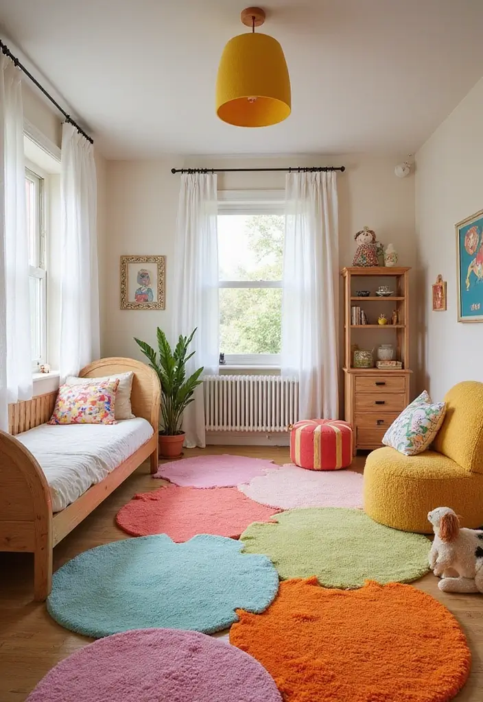 25 Toca Boca House Ideas Free Bedroom That Are Cute & Creative - 13. Colorful Rugs