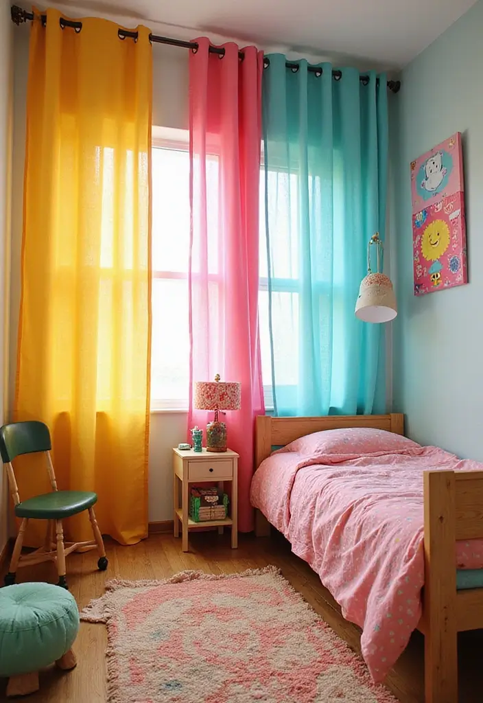 25 Toca Boca House Ideas Free Bedroom That Are Cute & Creative - 23. Colorful Curtains