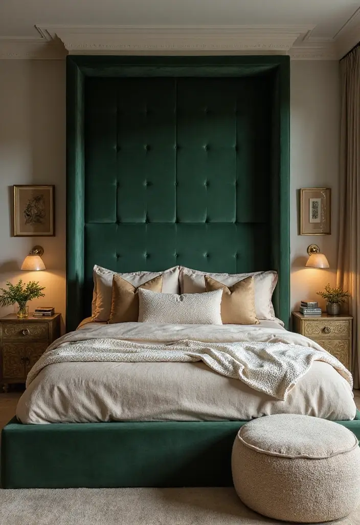 25 Upholstered Beds Bedroom Ideas That Feel Luxe and Cozy - 1. Velvet Luxe