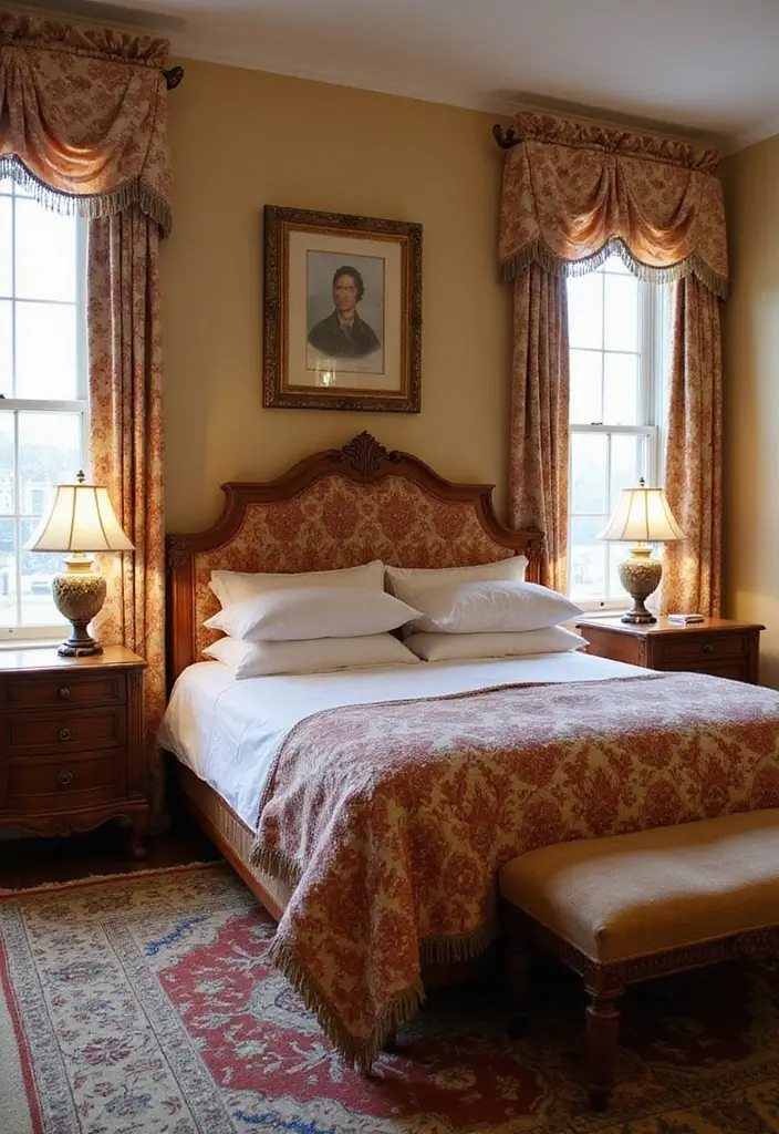 25 Upholstered Beds Bedroom Ideas That Feel Luxe and Cozy - 16. Traditional Elegance