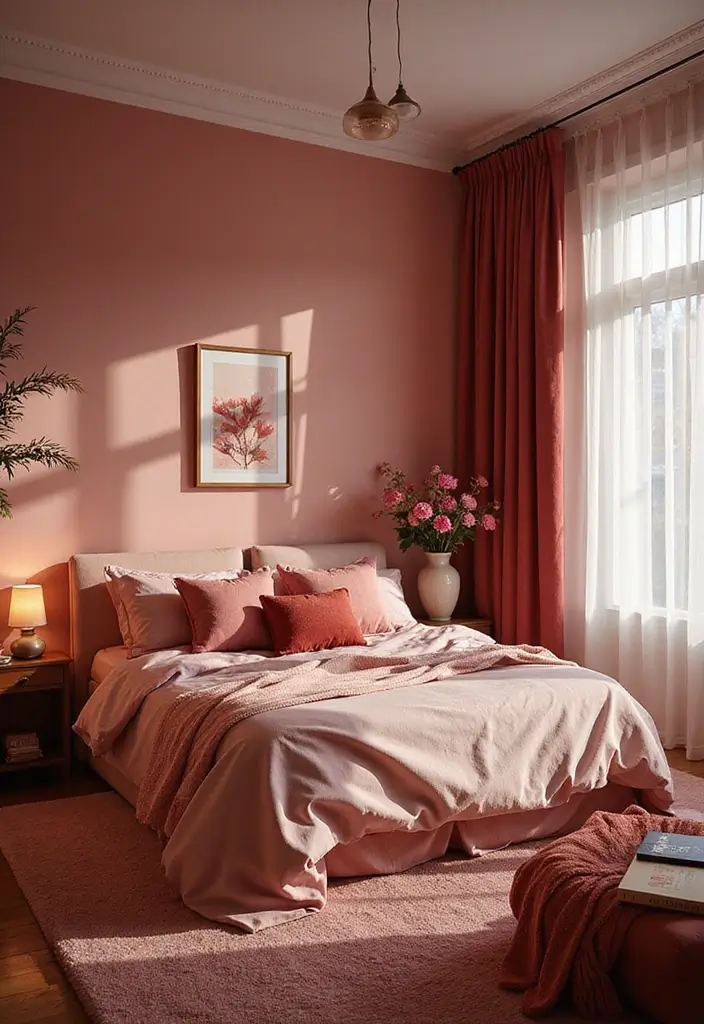 30 Bedroom Photoshoot Ideas Night That Feel Cozy & Romantic - 17. Mood-Enhancing Color Palettes