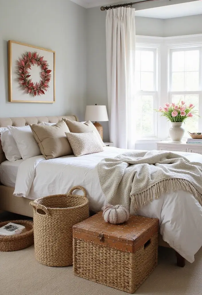 30 Bedroom Photoshoot Ideas Night That Feel Cozy & Romantic - 26. Functional Yet Stylish Storage