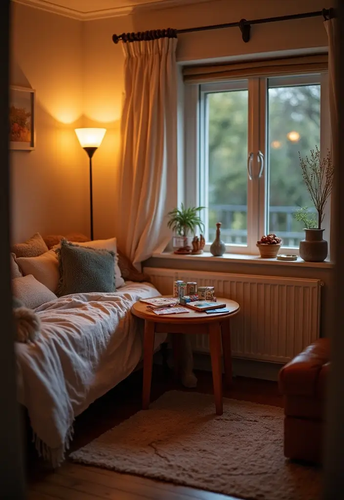 30 Bedroom Photoshoot Ideas Night That Feel Cozy & Romantic - 28. Intimate Game Nights Setup