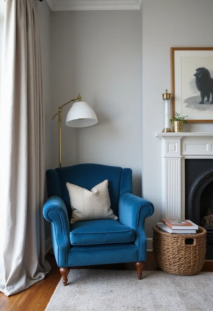 30 Blue Velvet Bedroom Ideas That Exude Luxury and Texture - 17. Blue Velvet Accent Chairs