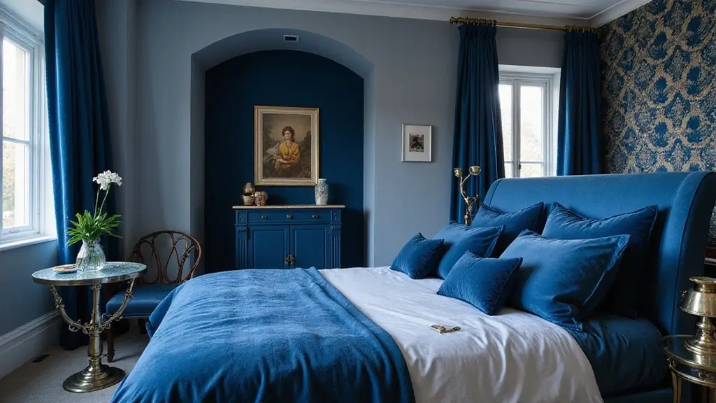 30 Blue Velvet Bedroom Ideas That Exude Luxury and Texture