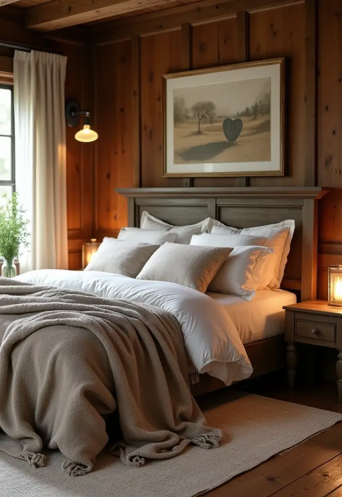 30 Dark Oak Bedroom Ideas That Bring Natural Warmth - 1. The Classic Dark Oak Bed Frame