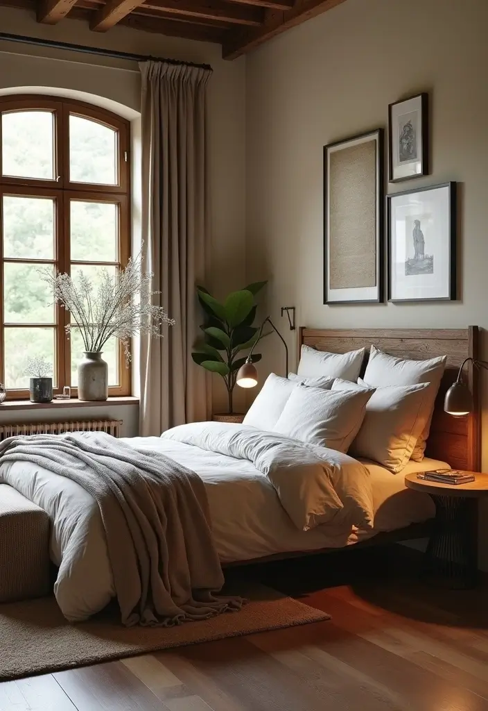 30 Dark Oak Bedroom Ideas That Bring Natural Warmth - 22. Dark Oak Accessories