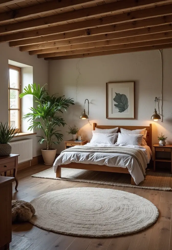 30 Dark Oak Bedroom Ideas That Bring Natural Warmth - 7. Dark Oak Flooring for Warmth