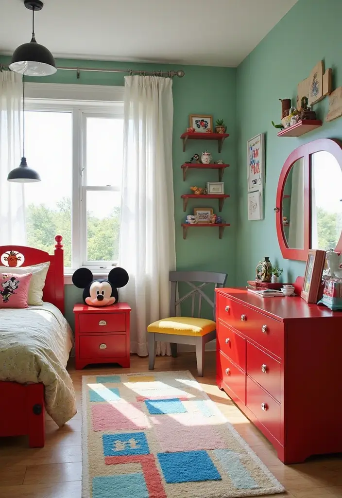 30 Mickey Mouse Bedroom Ideas That Bring Disney Magic Home - 8. Mickey Mouse Furniture