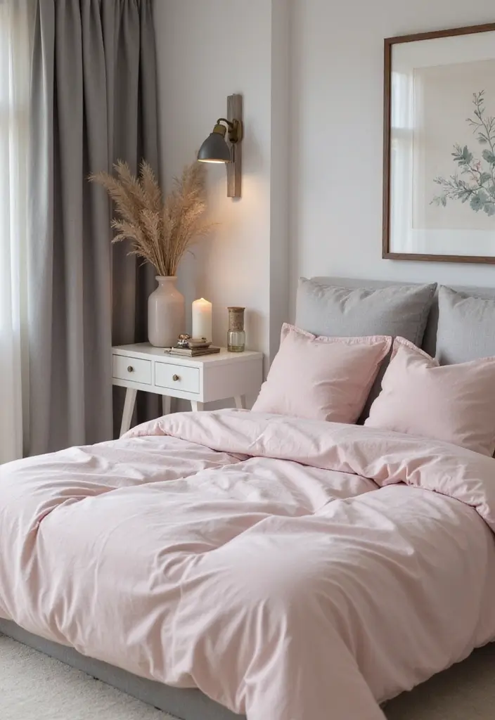 30 Pink Comforter Bedroom Ideas That Add Cozy Color - 10. Spa-like Serenity