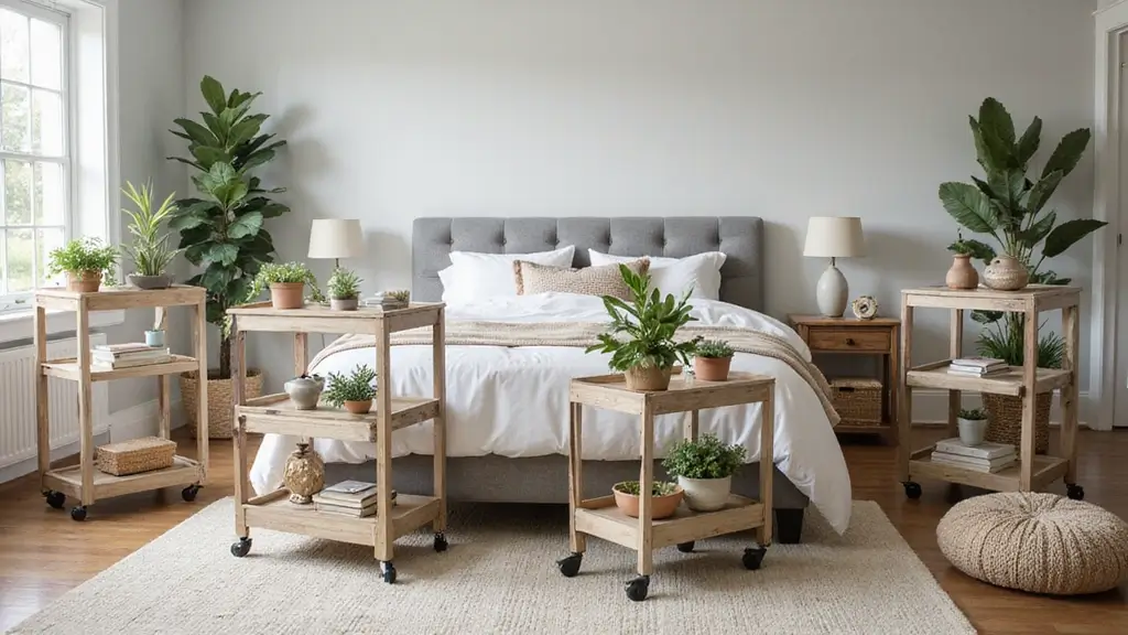 30 Utility Cart Ideas Bedroom That Keep Things Tidy & Mobile