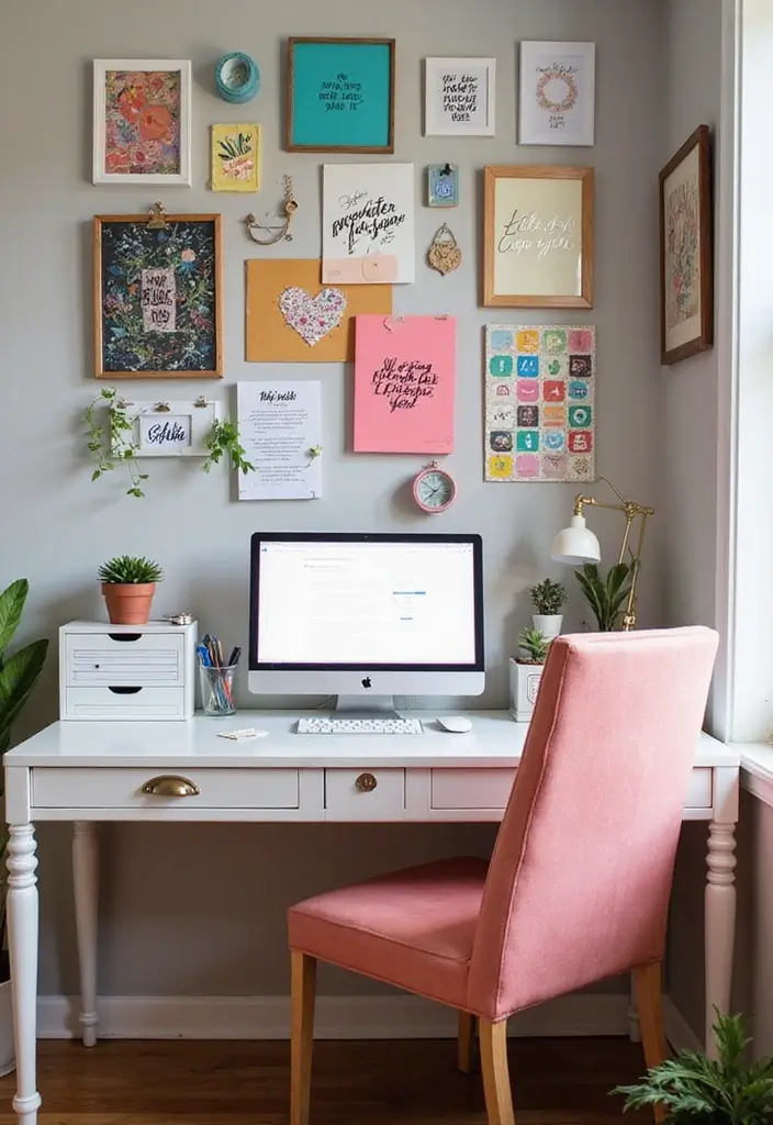 25 Bedroom Desk Ideas Aesthetic That Boost Productivity & Style - 18. Personalized Dream Desk