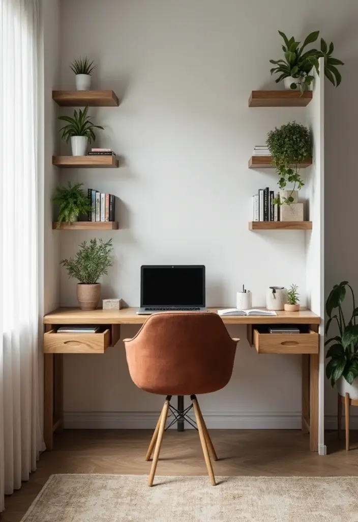 25 Bedroom Desk Ideas Aesthetic That Boost Productivity & Style - 19. Functional Corner Desk