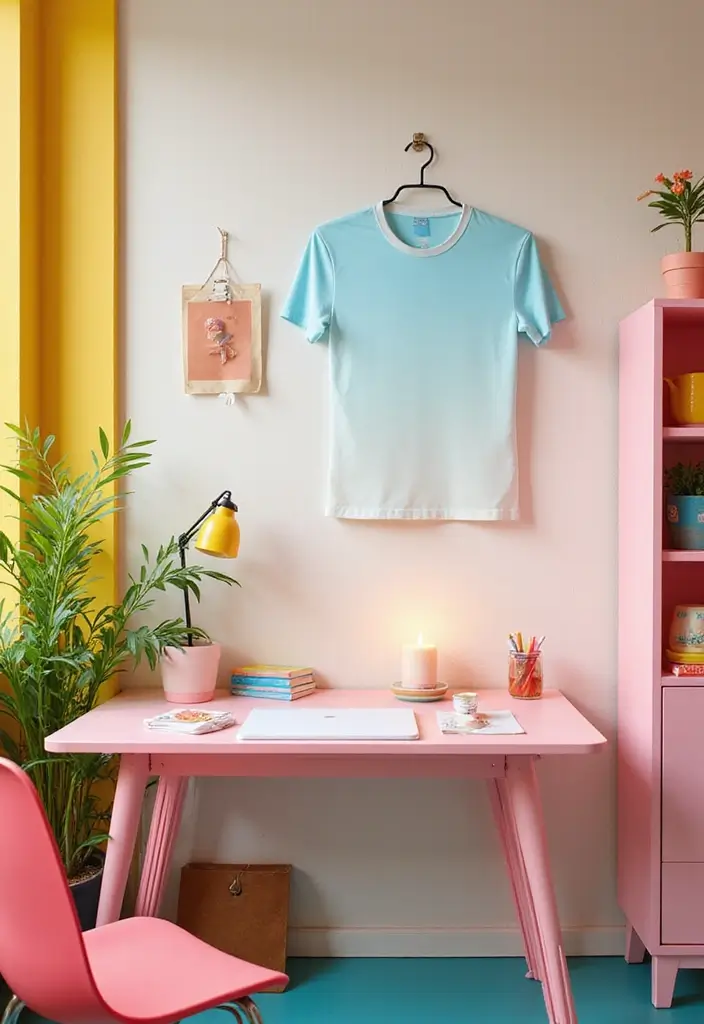 25 Bedroom Desk Ideas Aesthetic That Boost Productivity & Style - 24. Bright and Cheerful Desk