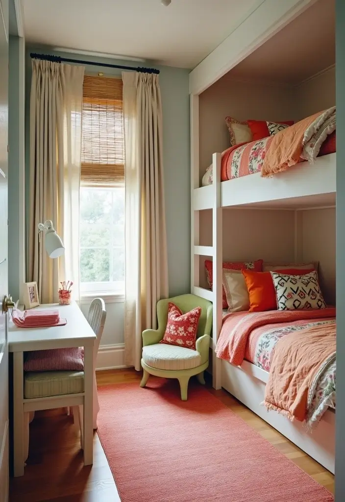 30 Bloxburg Twin Bedroom Ideas That Are Cute & Compact - 15. Playful Bunk Bed Designs