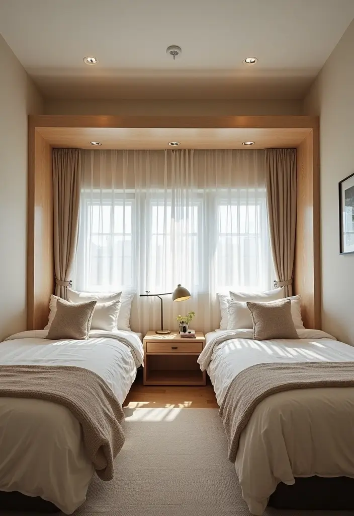 30 Bloxburg Twin Bedroom Ideas That Are Cute & Compact - 23. Creative Room Dividers