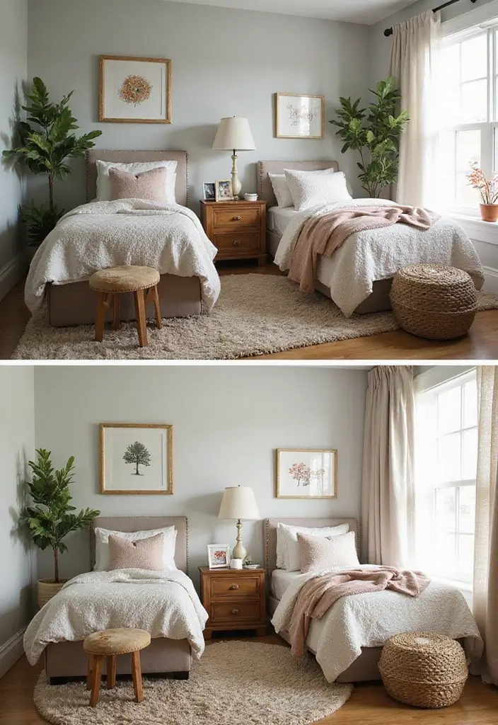 30 Bloxburg Twin Bedroom Ideas That Are Cute & Compact - 28. Seasonal Decor Swaps