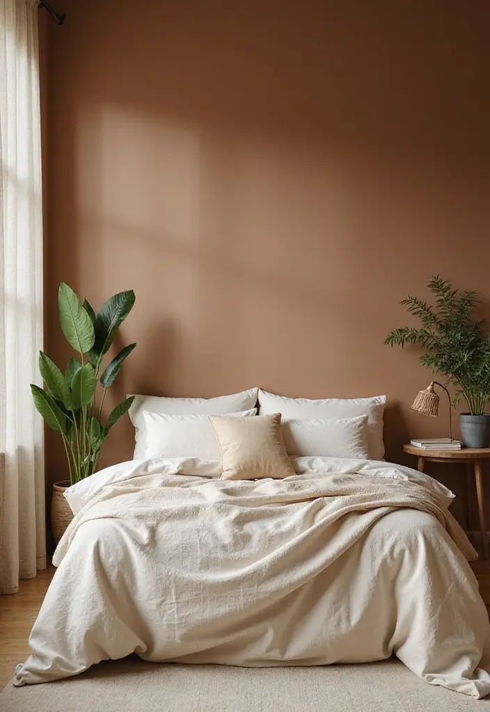 30 Brown Wall Bedroom Ideas That Bring Earthy Elegance - 5. Neutral and Natural