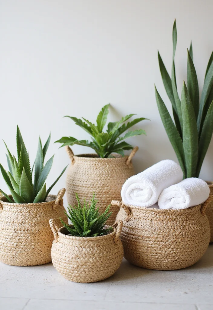 14 Easter Bathroom Decor Ideas With Spring Vibes - 10. Reusable Easter Baskets