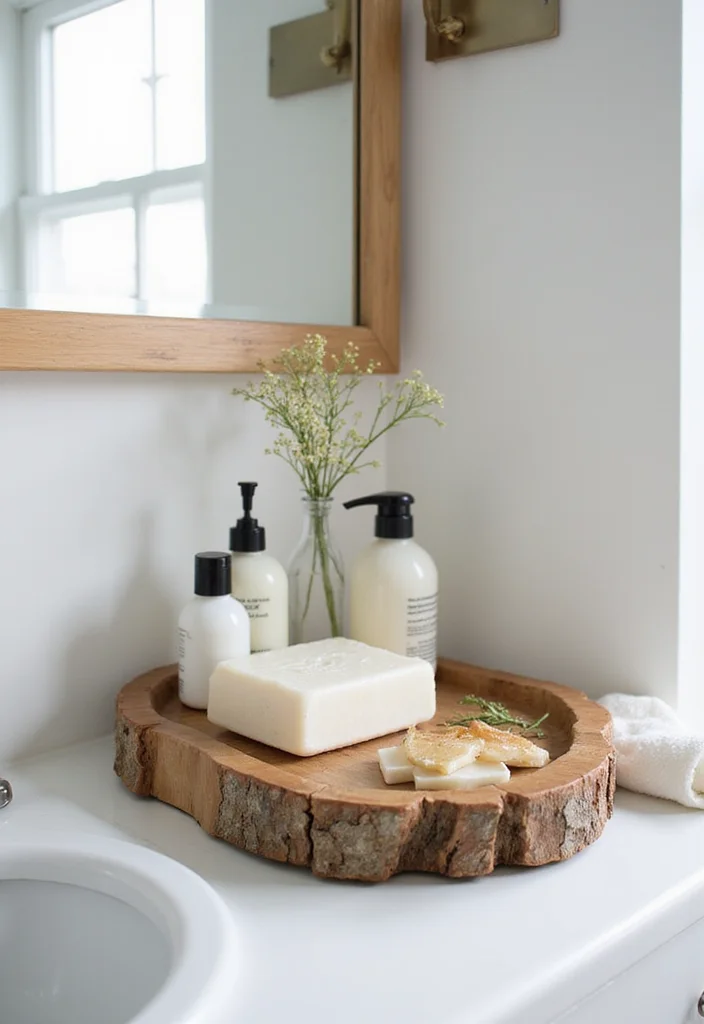 14 Easter Bathroom Decor Ideas With Spring Vibes - 3. Floral Vanity Tray