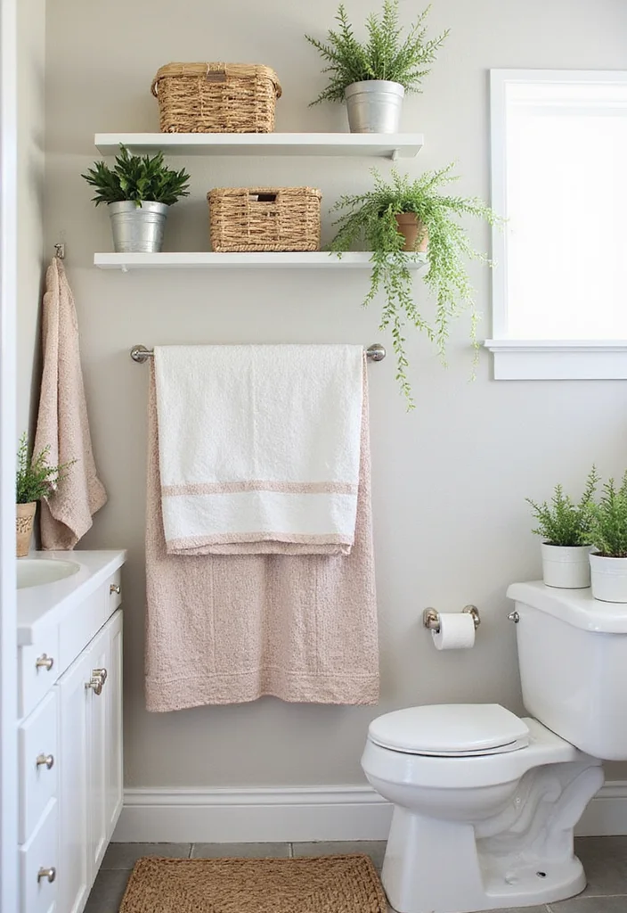 14 Girly Apartment Bathroom Decor Ideas That Feel Cute - 7. Stylish Storage Solutions